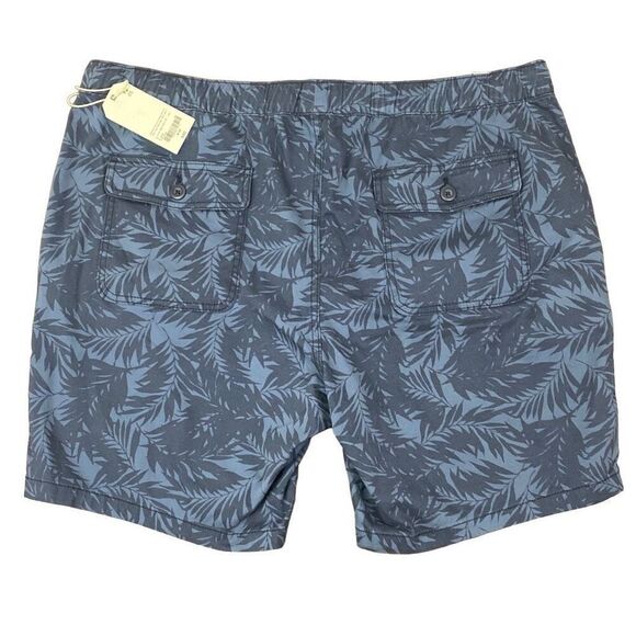 NWT Men’s Chino Board Short Blue Print Size 42 with 8 Inch Inseam - Picture 2 of 4